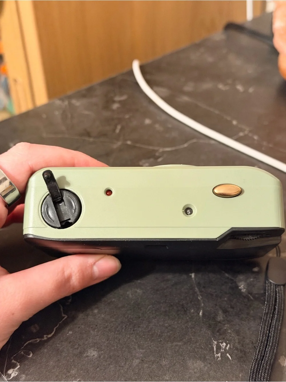 Target Mint Green Point-and-Shoot Film Camera with Black Wrist Strap